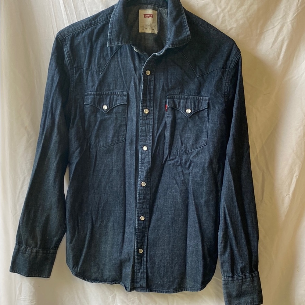 Levi's Indigo Denim Button-Up Shirt